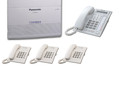 Комплект "Малый офис" (АТС KX-TES824RU + 1 системный и 3 аналоговых телефона)(подержанная)