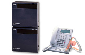 Комплект АТС KX-TDA600RU в конфигурации: 48-внешних и 280-внутренних линий + системный телефон KX-T7
