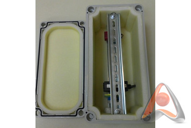 Пластиковый термобокс с подогревом для радиооборудования, 300х150х146, герметичный,IP 67