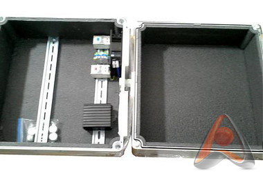 Пластиковый термоконтейнер с подогревом и возможностью установки вентиляции, 400х400х130, герметичны