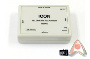 1-канальное сетевое устройство записи, регистратор телефонных разговоров ICON TR1NS