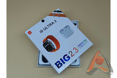 Ультра умные часы I9 Ultra Smart Watch с беспроводными наушниками Big 2.3, ЧЕРНЫЙ