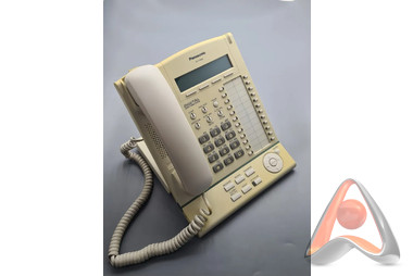 Цифровой системный телефон Panasonic KX-T7633RU (подержанный желтый корпус)