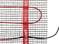 Тёплый пол (нагревательный мат) REXANT PRO (RNX -1,0-220 площадь1,0 м² (0,5х2.0 м)), 220 Вт,  двухжи