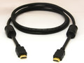 Шнур HDMI Plug - HDMI Plug с фильтрами, gold, 1м, Rexant 17-6202