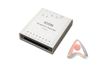 8-канальное сетевое устройство записи телефонных разговоров ICON TR8NS