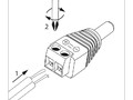 Разъём питания штекер 2.1х5.5 с клеммной колодкой в блистере Rexant