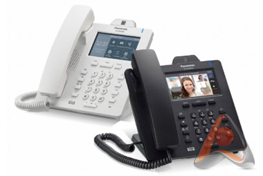 VoIP-телефон Panasonic KX-HDV430 белый / черный