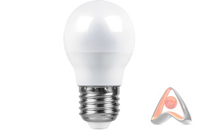 Лампа светодиодная, шар, E27, 12W, 4000K, Feron LB-93
