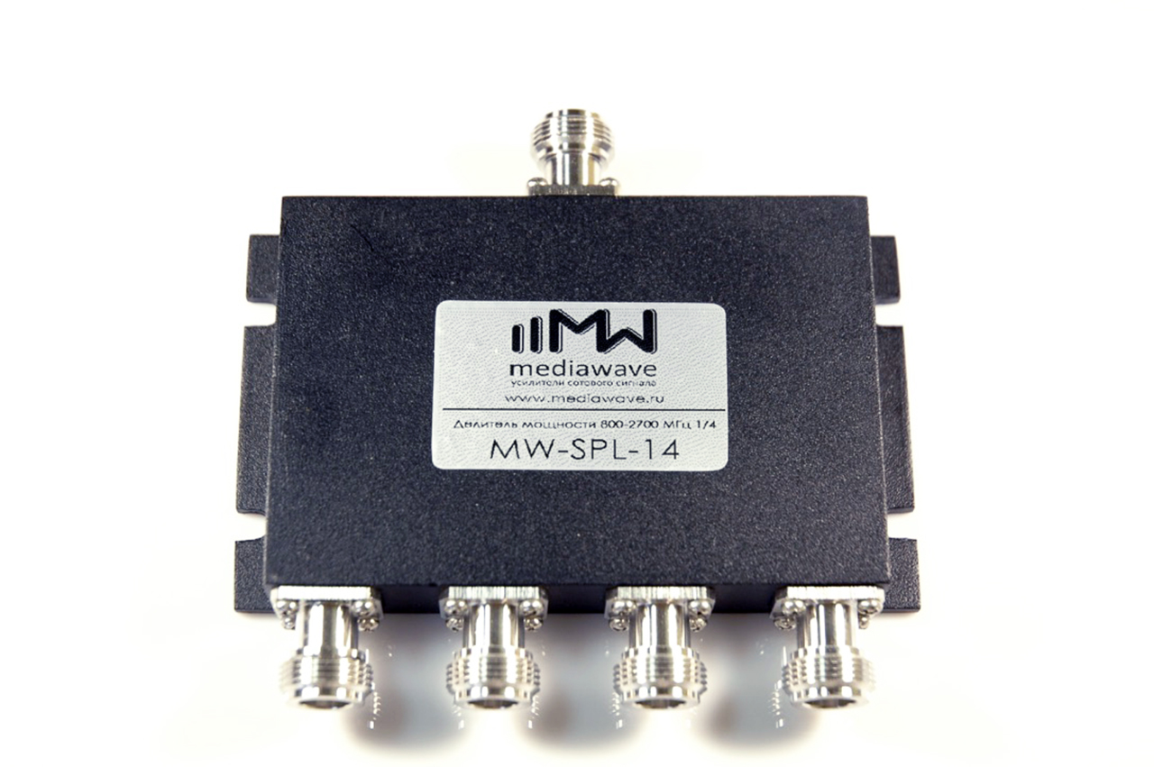 Сплиттер (делитель/сумматор мощности) на 4 выхода MW-SPL-14