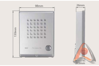 Антивандальная вызывная панель домофона Panasonic KX-T7765X / kx-t7765