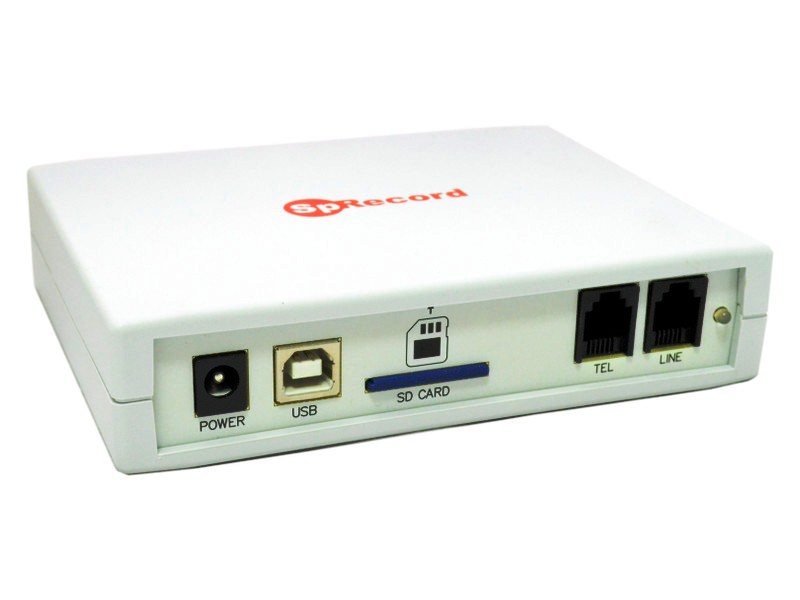 SpRecord AUPRO: 1-канальное автономное устройство записи телефонных разговоров на SD-карту