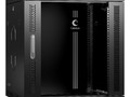 Шкаф телекоммуникационный настенный 19" 12U 600x450x635mm (ШхГхВ) дверь стекло, цвет черный Cabeus S