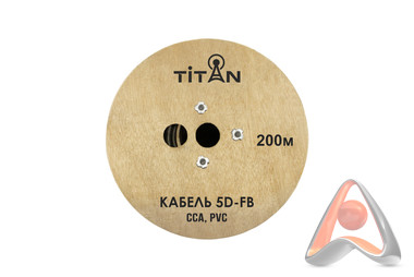 Кабель VEGATEL 5D-FB (Titan, черный)  PVC/CCA