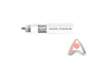 Кабель VEGATEL 5D-FB (Titan, белый) PVC/CCA