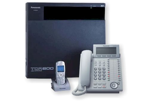 Комплект АТС KX-TDA600RU в конфигурации: 16-внешних и 80-внутренних линий + системный телефон KX-T76