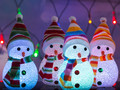 Фигура светодиодная "Снеговик" 17см, RGB