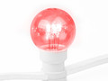 Готовый комплект Белт-лайт 10 м, 30 ламп, белый провод, 220 В, постоянное свечение, красный свет, Ne