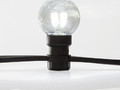 LED Galaxy Bulb String 10м, черный КАУЧУК, 30 ламп*6 LED БЕЛЫЕ