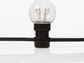 LED Galaxy Bulb String 10м, черный КАУЧУК, 30 ламп*6 LED БЕЛЫЕ