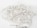 Готовый комплект Белт-лайт 10 м, 30 ламп, белый провод, 220 В, постоянное свечение, теплый белый све