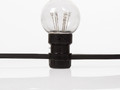 LED Galaxy Bulb String 10м, черный КАУЧУК, 30 ламп*6 LED КРАСНЫЕ