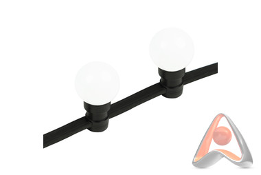 Набор ЕВРО Belt-Light 2 жилы, 100м, шаг 40см, 225 LED ламп, цвет свечения белый, 45мм (6 LED) NEON-N
