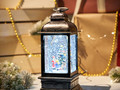 Декоративный фонарь с эффектом снегопада и подсветкой «Рождество»