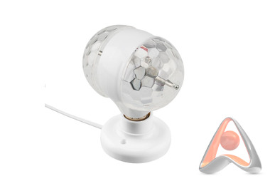 Диско-лампа с цоколем Е27 двойная на подставке