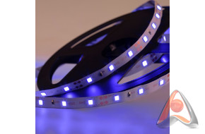 LED лента открытая, 8 мм, IP23, SMD 2835, 60 LED/m, 12 V, цвет свечения синий