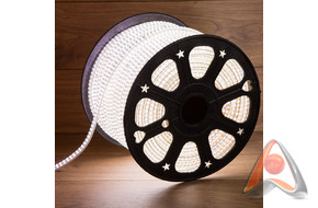 LED лента 220 В, 6.5x15 мм, IP67, SMD 3014, 240 LED/m, цвет свечения белый, 100 м