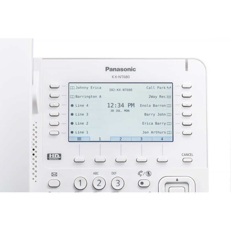 IP-телефон Panasonic KX-NT680RU, белый