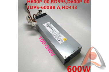 D600P-00 Блок питания Dell - 600 Вт Power Supply для Poweredge Sc1435(подержанный)